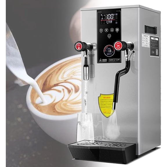 Commercial Milk Frother, 12L Steam Milk Frothing Machine, Multi-Purpose Electric Milk Foam Maker, with LED Display