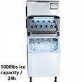 thumbnail image 1 of Commercial Modular Cube Ice Machine – 1000 lbs/24H, 440 lbs Storage Bin, R290, 2150W, Stainless Steel, ETL & NSF Certified, 1 of 16