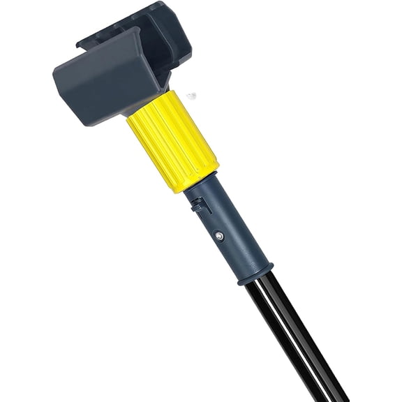 Commercial Mop Handle Heavy Duty, Industrial Stick with Jaw Clamp Wet Gripper Mops Head Replacement Holder for Floor Cleaning