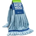 thumbnail image 1 of Commercial Mop Head Replacement – 1 Pack Blue Large Microfiber Tube Mop (18 oz.) | Industrial Wet Mops | Washable Refill, Reusable, Heavy Duty, Looped End Mopheads | Hardwood, Concrete, 1 of 4