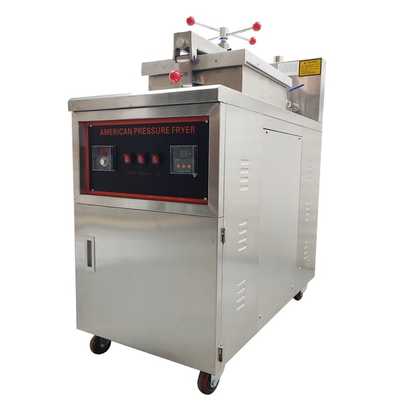 Commercial Natural Gas Fried Chicken Stove High Pressure Fryer Temperature Control 110V