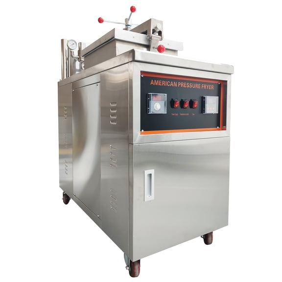 Commercial Natural Gas Fried Chicken Stove Temperature Control High Pressure Fryer 110V 20-250C 25KG/h