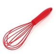 thumbnail image 1 of Commercial Non-Scratch Whisk | Manual Egg Beater & Milk Frother | Dishwasher Safe | High Heat Resistant | 10.37-Inch Red Cooking Whisk for Baking & Mixing, 1 of 2