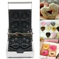 thumbnail image 1 of Commercial Nonstick Electric 4pcs Mini Heart Donut Waffle Maker Baking Machine Commercial Electric Mini Donut Maker Nonstick 4 Pcs Heart Doughnut Baker Machine Electric Mini Donut Waffle Maker, 1 of 3