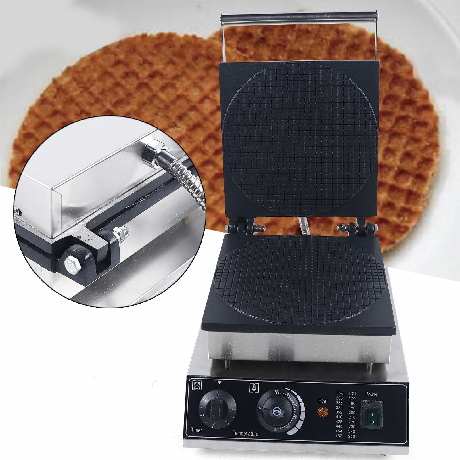 Commercial Nonstick Electric Dutch Stroopwafels Baker Maker Machine ...