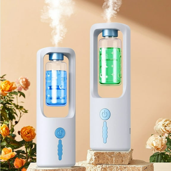 Commercial Oil Diffuser | 50ml Waterless Machine - White | Intelligent Features | Silent Operation | Home, Office, Hotel Use | Compact 6.5x2.36x1.57in | Includes Perfume Bottle