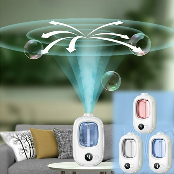 Commercial Oil Diffuser Machine Waterless Aroma Air Freshener | 50ml Capacity | Quiet Scent Dispenser for Home Hotel Office Large Room | White Plastic | Easy Refill | Odor Removal