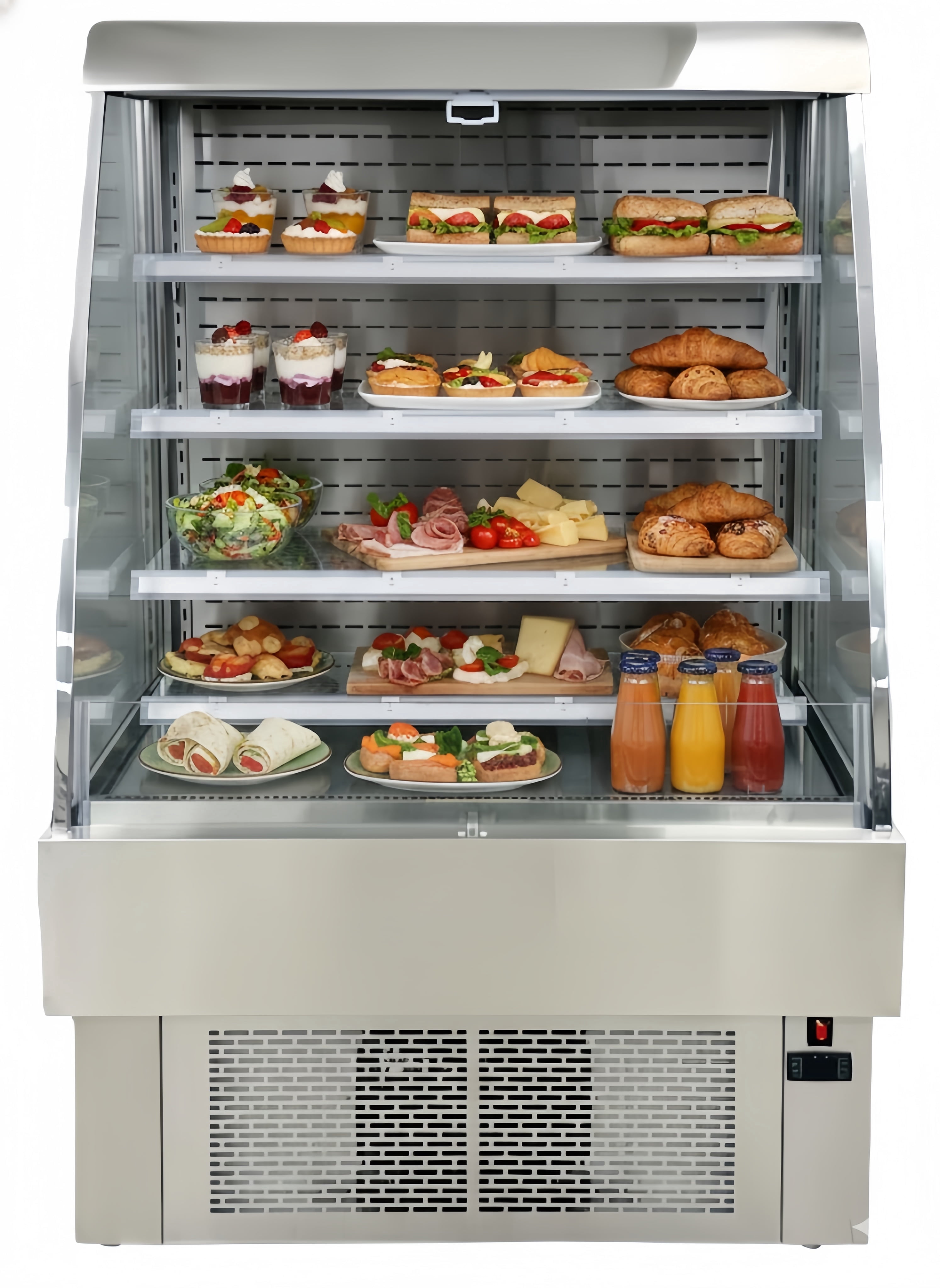 Cooler Depot  40" wide, 13.4 cu.ft Commercial Open Air Slope Merchandiser, ETL Certified.