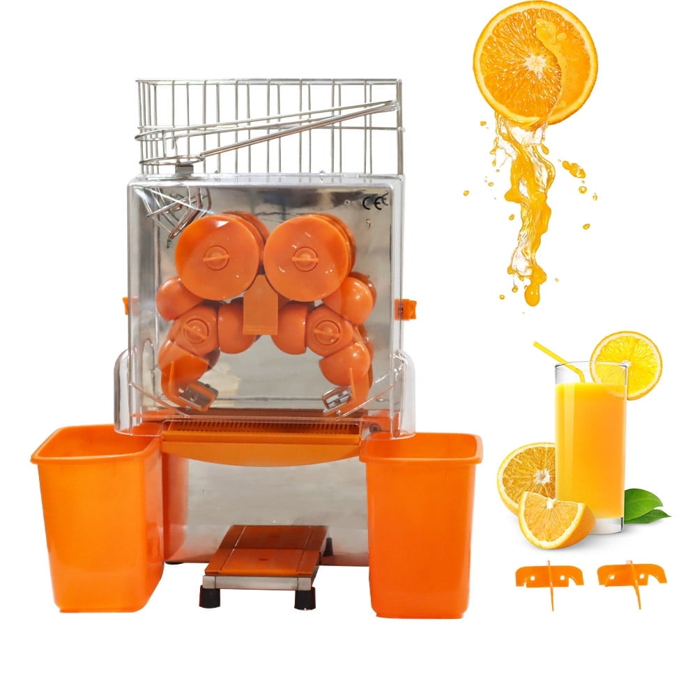 Commercial Orange Juicer Electric Press Juicing Machine Juice Squeezer with Two Buckets