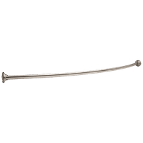 Commercial Other: 1-1/4" x 6' Metal Shower Rod with Flanges, Concealed Screws