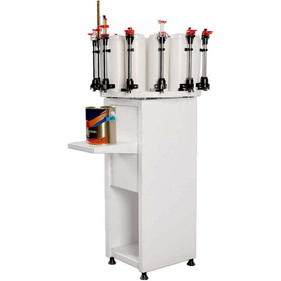 Commercial Paint Colorant Dispenser Emulsion Paint Color Mixing Machine 12 Canister Base with 2.3L Drum Capacity