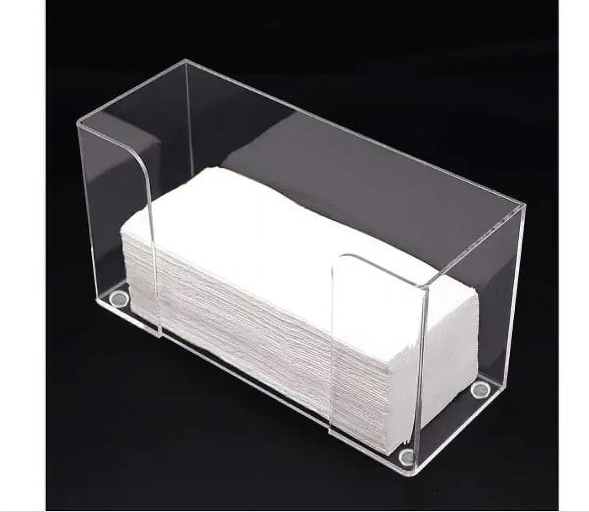 Commercial Paper Towels Holder, Clear Acrylic Paper Towel Dispenser Holder fit for C-fold,tri-fold and Multi-fold Commercial Paper Towels