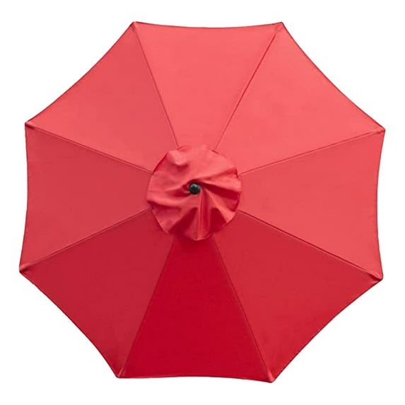 Commercial Patio Umbrella With Replaceable C Anopy 270Cm Sun & Rain For Gardens | 8 Rib Frame In 5 Colors (Black/Beige/Khaki/Green/Red) Umbrella