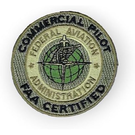 Commercial Pilot FAA Certified Hat Od Green Patch Flightsuit Pin Up$$Art & Craft