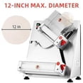 thumbnail image 1 of Commercial Pizza Dough Roller Sheeter, Max 12", Automatic 370W Electric Pizza Dough Roller, Stainless Steel, Suitable for Noodle, Pizza Bread and Pasta Maker Equipment, 1 of 7