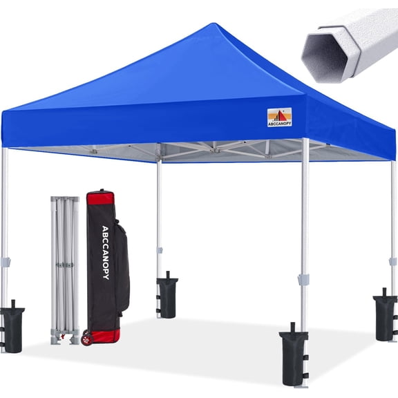 Commercial Pop Up Canopy Tent 8x8 Premium-Series, Royal Blue