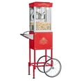 thumbnail image 1 of Commercial Popcorn Machine Cart Glass Door 800W 48-Cup 8oz, 1 of 11