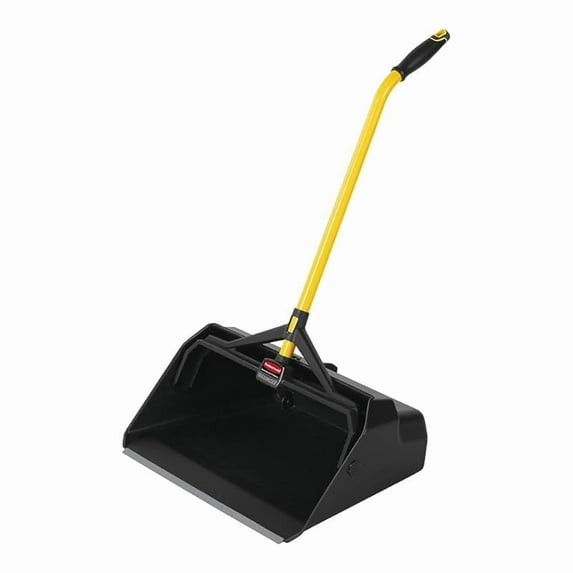 Commercial Products Maximizer Heavy Duty Upright Debris/Dust Pan, Yellow, for Indoor/Outdoor Debris Collection