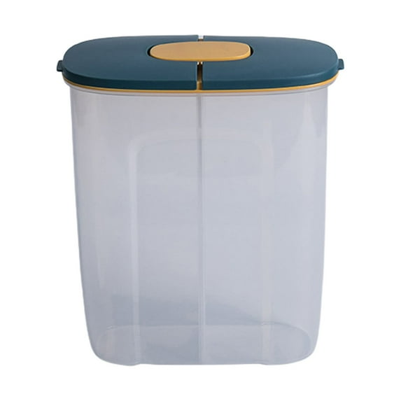 Commercial Products Plastic Round Food Storage Container for Kitchen/Food Prep/Storing, 2500mL Food Storage Container Plastic Kitchen Box Multigrain Tank Sealed Cans