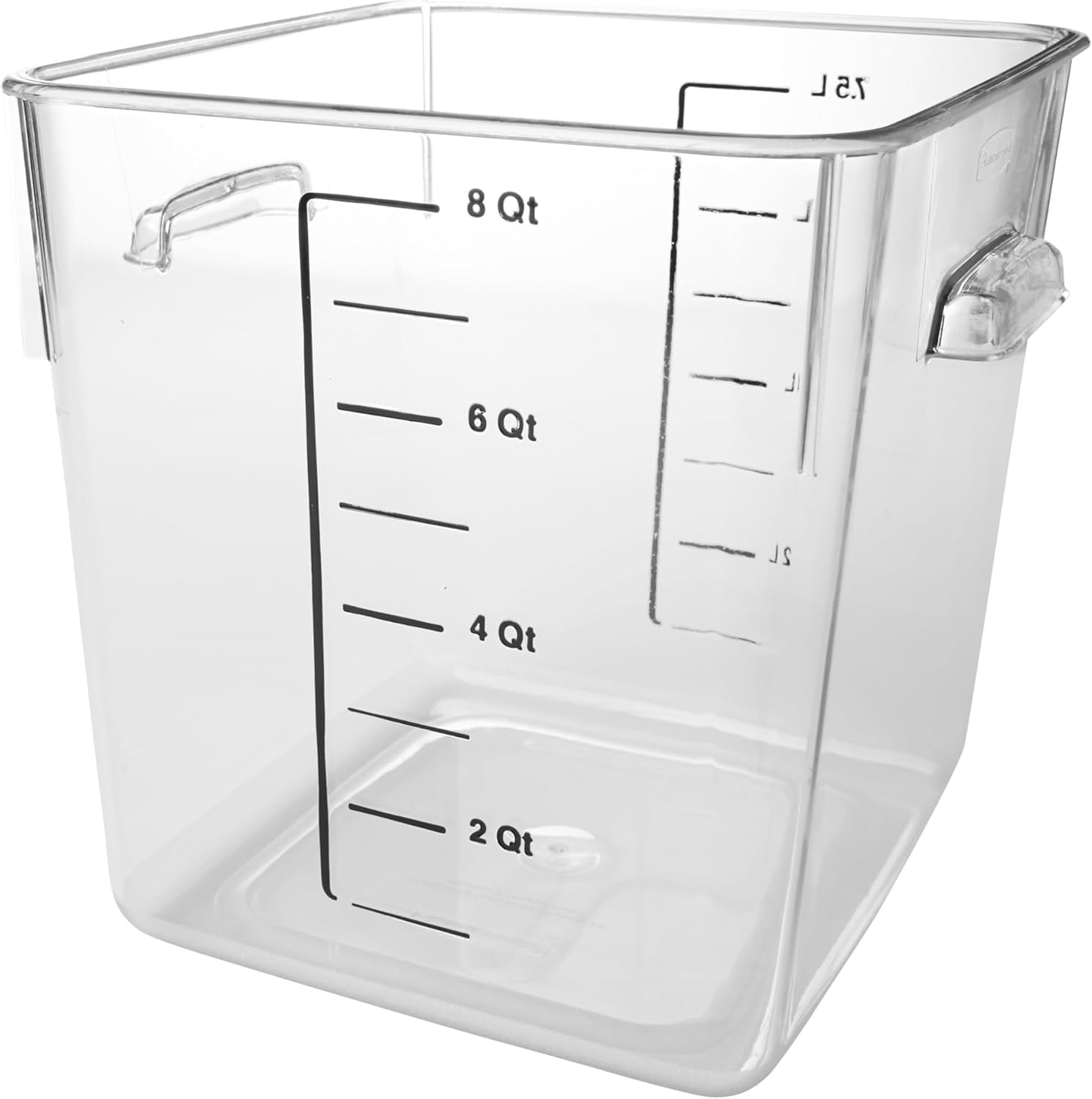Commercial Products Plastic Space Saving Square Food Storage Container ...