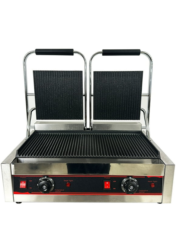 Commercial Professional Panini Press Grill and Sandwich Griddler ET-YP-2A1