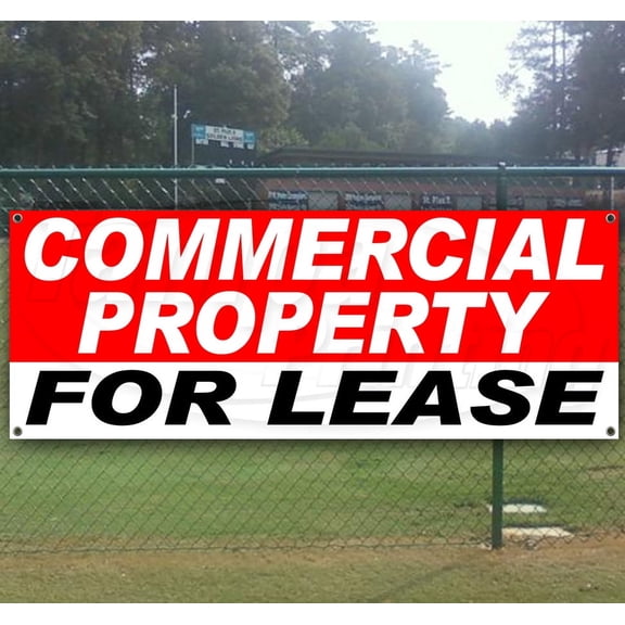 Commercial Property Lease 13 oz Vinyl Banner With Metal Grommets