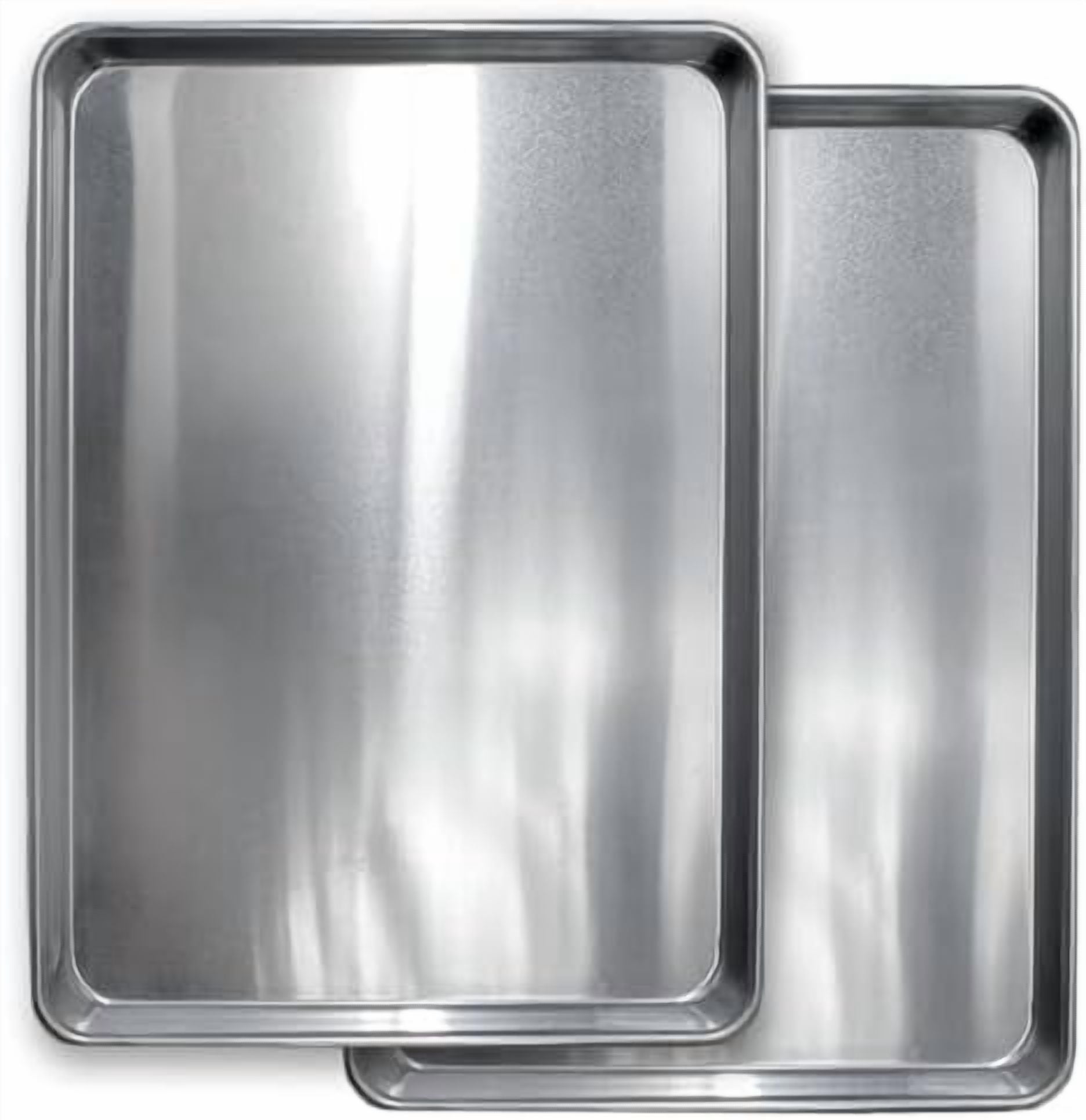 Commercial Quality Cookie Sheet Pan - 2 Pack Aluminum Half Sheet Baking Pan by  - This 18x13 Baking Sheet Set is Rust & Warp Resistant, Heavy Duty, of Thick Gauge