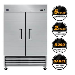 4.6. Cu ft Two Door Mini Refrigerator with Freezer, Stainless Steel  190873004196