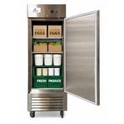 Commercial Reach-In Upright Refrigerator, 27 inch, 17.2 cu. ft, Stainless Steel exterior, Cooler Depot.