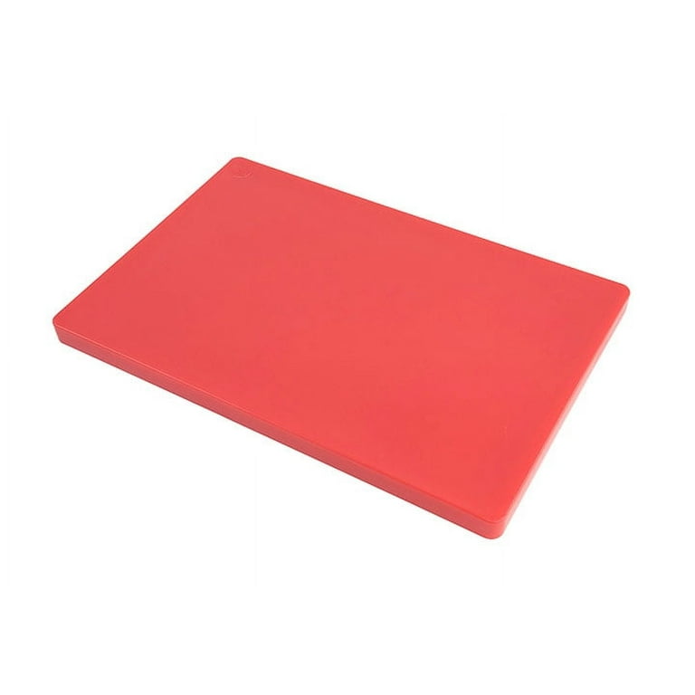 Plastic Cutting Board - Haccp-Compliant - Rectangle - Red - 18 x