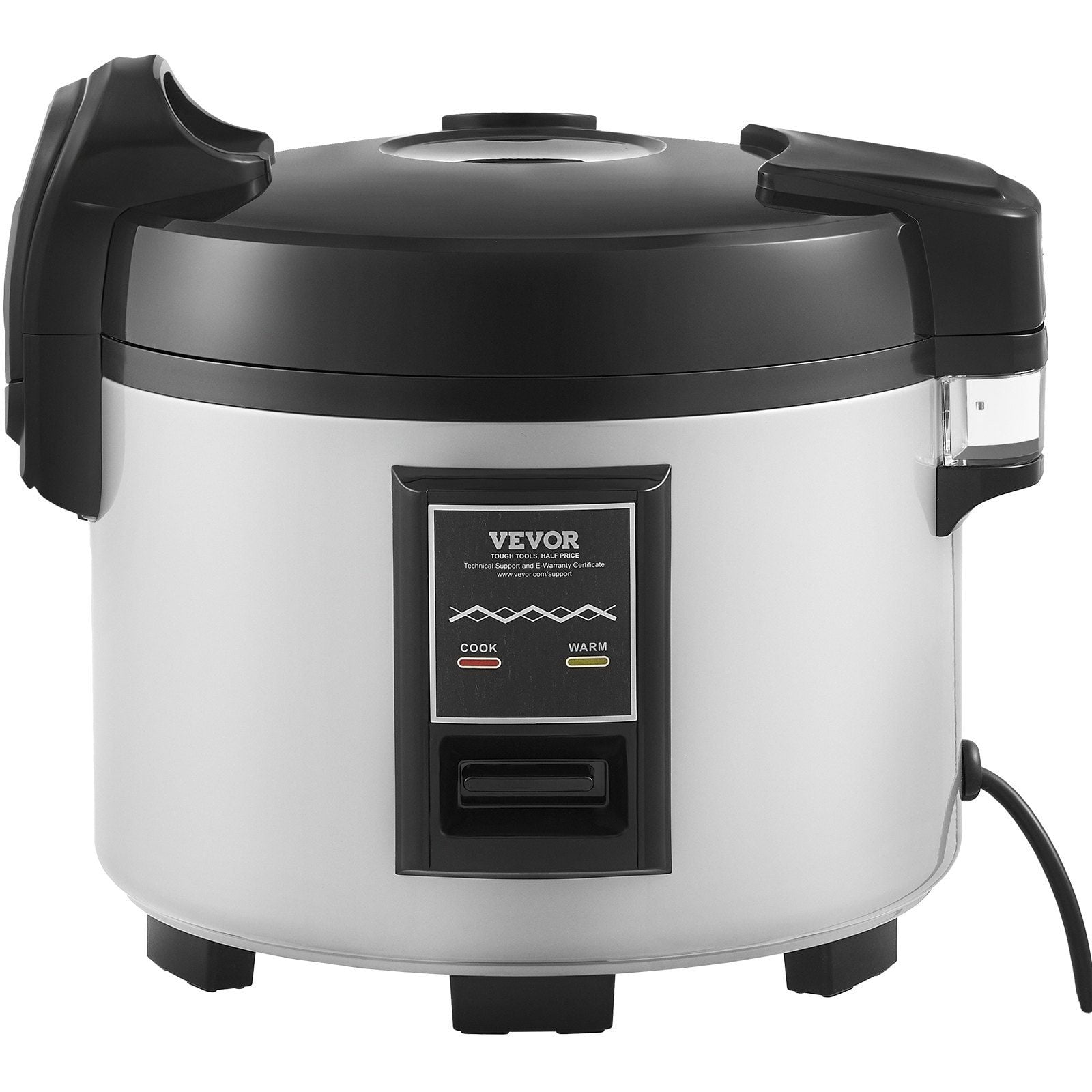 VEVOR 60-Cup Electric Commercial Non-Stick Rice Cooker with Steamer