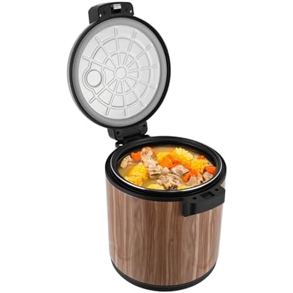 Commercial Rice Warmer, 6Gal Large Heavy Duty Rice Warmer with 2 Temperature Settings, 110V 110W Food Warmer with Rice Spoon & Flip Lid, Portable Stainless Steel Rice Cooker for Home,Catering