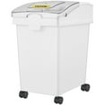 thumbnail image 1 of 5.2 Gallon Ingredient Storage Bin Set of 3 with Scoop, Sliding Lid & Wheels, White PP Flour Container for Commercial Kitchen Shelving, 1 of 11