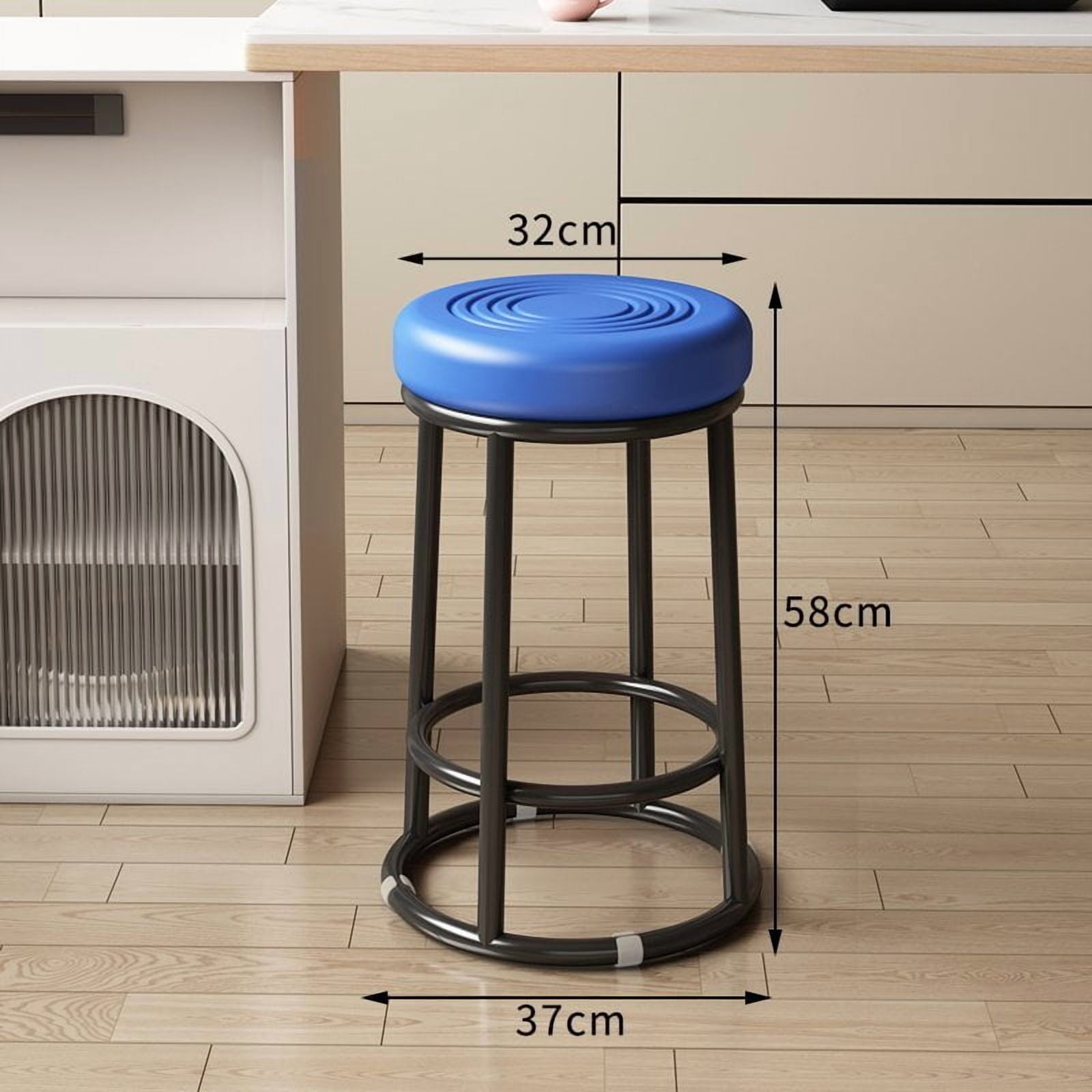 Commercial Round Bar Stool, High Counter Height Stool for Bar ...
