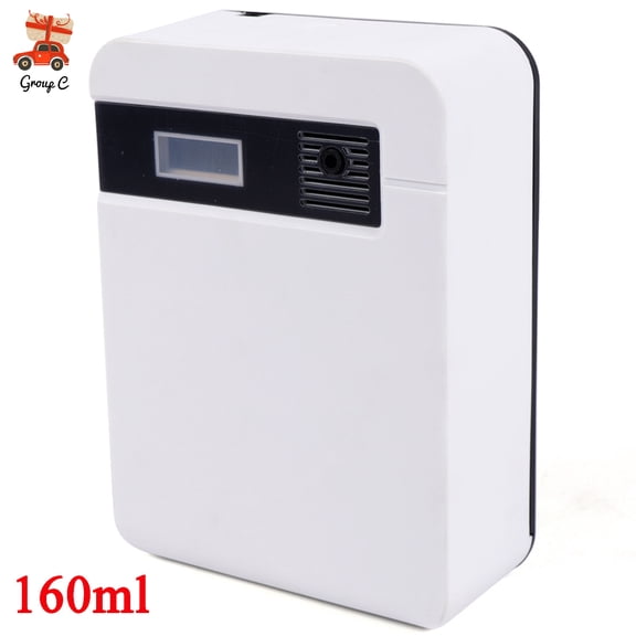 Commercial Scent Machine, 160ml Nebulizing Essential Oil Diffuser, Programmable Timer, Wall Mount, 300-500m Coverage, for Office Hotel Gym Home, White