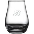 thumbnail image 1 of Commercial Script Etched Monogram Spey Dram Whisky Tasting Glass Letter B, 1 of 2