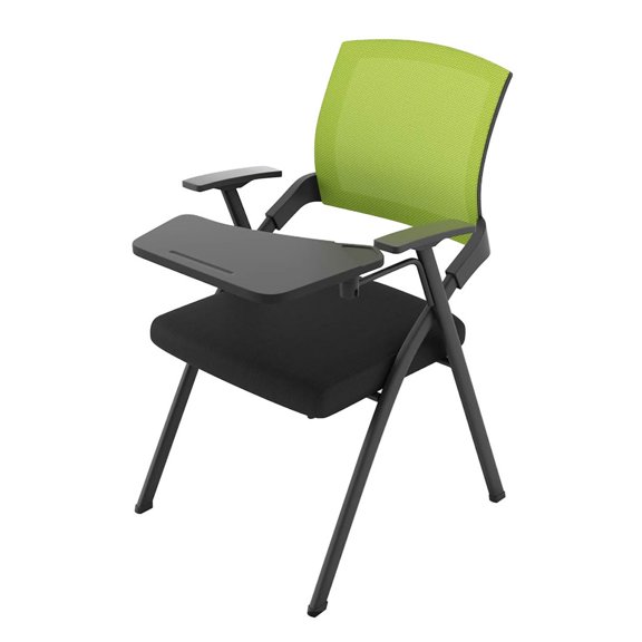 Commercial Seat Mesh Office Chairs with Writting Board, Ergonomics Conference Room Chair with Lumbar Support for Office School Classroom,Guest Nesting Stacking Chair