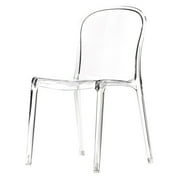 Commercial Seating Products Genoa Polycarbonate Dining Chair - Clear-Color:Clear,Quantity:1