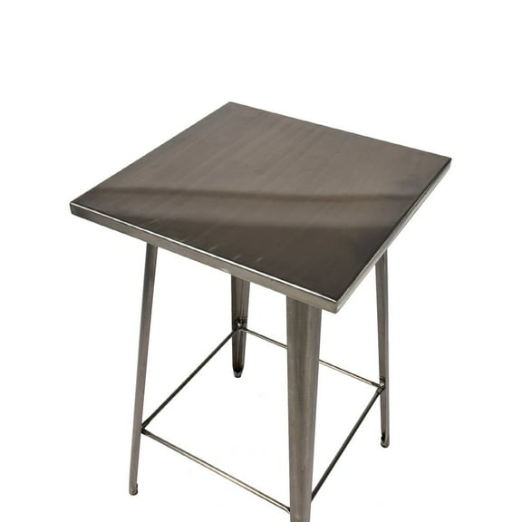 CSP Commercial Seating Products Gunmetal Square Cocktail Table