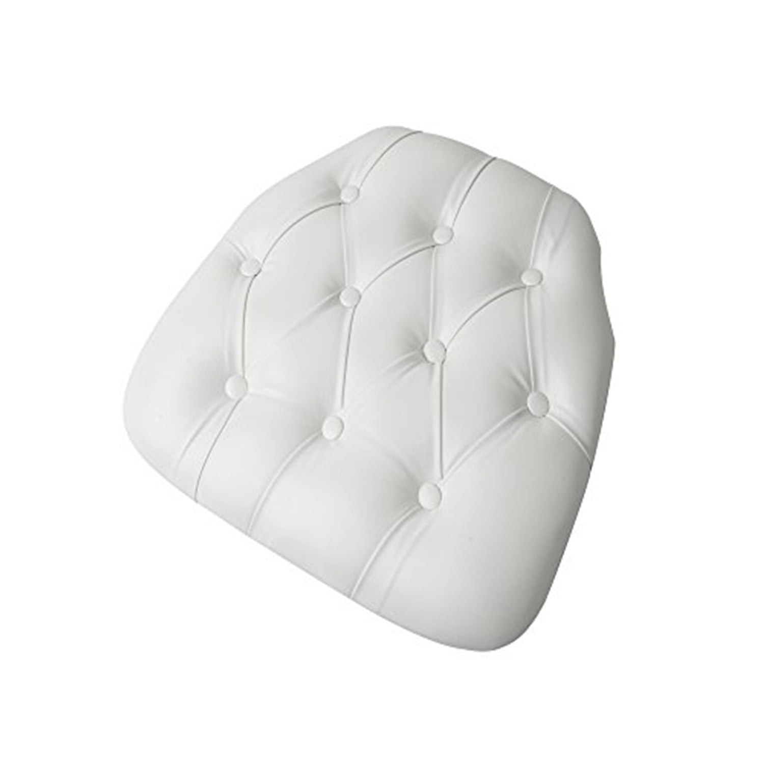 White Vinyl Panel Cushion For Chiavari Chair Square