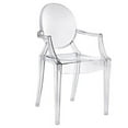 thumbnail image 1 of Commercial Seating Products RPC-Kage-KID-Arms-CL-WEB1 Polycarbonate Kids Chair with Arms, Clear, 1 of 1