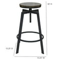 thumbnail image 1 of Commercial Seating Products Swivel Backless Bar Stool Chairs, Black, 1 of 3