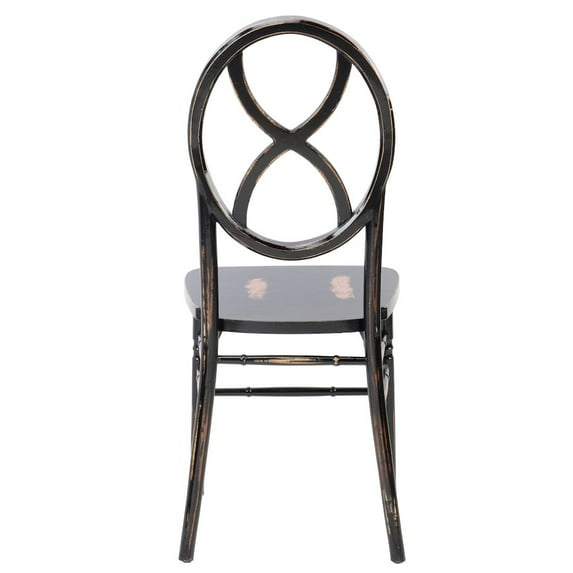 CSP Commerical Seating Products Sandglass Lime Black Wood Chairs