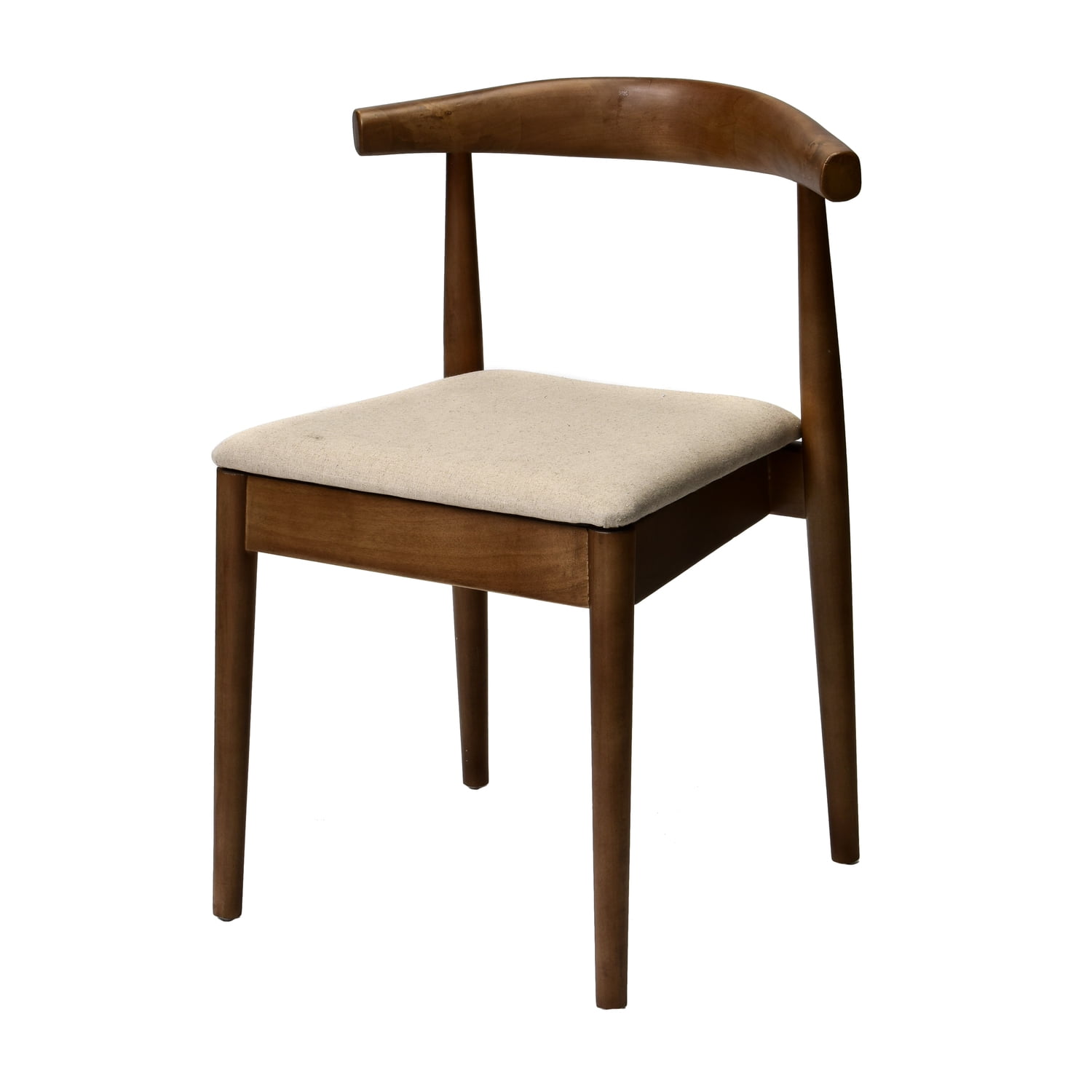 Commercial Seating Products WM-201-MIDCENT-TR Kent Stackable Solid Wood Mid Century Dining Chair - Tinted Raw - 30.5 in.