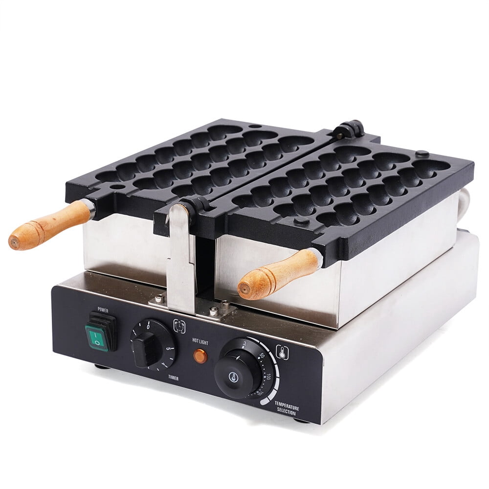Commercial Skewer Waffle Maker, Waffle Maker, Electric Waffle Machine, 110V, Stainless Steel, Cast Aluminum, Strong, Durable, Heat and Impact Resistant, Anti-Corrosion, Easy Clean, Portable