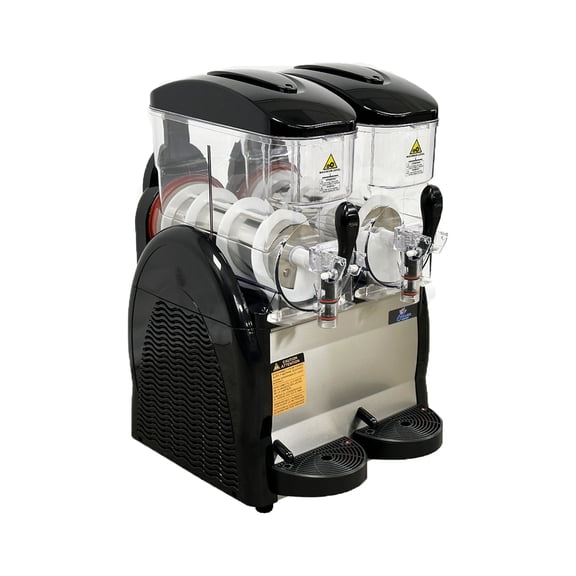 Commercial Slushy Machine, 12Lx2 Tank Slushie Machine, 850W Frozen Drink Maker, Margarita Making Machine, 18.5x20.2x31.8 inch