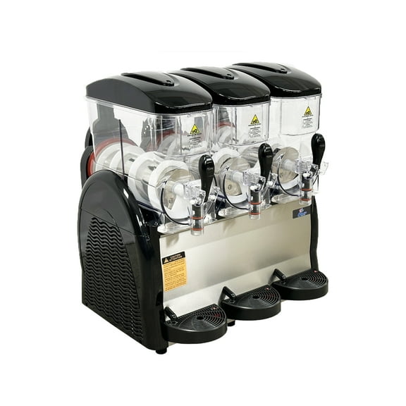 Commercial Slushy Machine, 12Lx3 Tank Slushie Machine, 1200W Frozen Drink Maker, Margarita Making Machine 26''x20.2''x31.8''