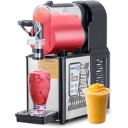 Commercial Slushy Machine - 3L Single Tank Stainless Steel Frozen Margarita Maker for Restaurant Cafe Kitchen and Home Use - Black
