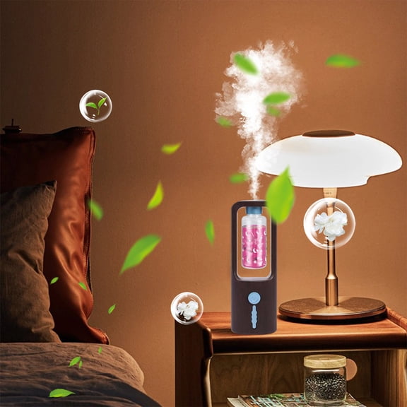 Commercial Smell Machine Oil Diffuser - 50ml Waterless, Quiet Humidifier for Home, Office & Large Rooms - Black Plastic Design with Intelligent Incense Expansion & Odor Removal