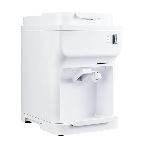 Commercial Snow Cone Maker - 220LBS/H Electric Ice Shaver Crusher - Adjustable Fineness - Large 4L Capacity - White
